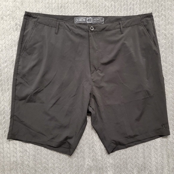 Dixxon Flannel Co. Live Fast Forever Stretch Golf Shorts Men’s Size 48 Black EUC - Picture 1 of 8